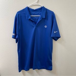 Nike dri fit polo blue large